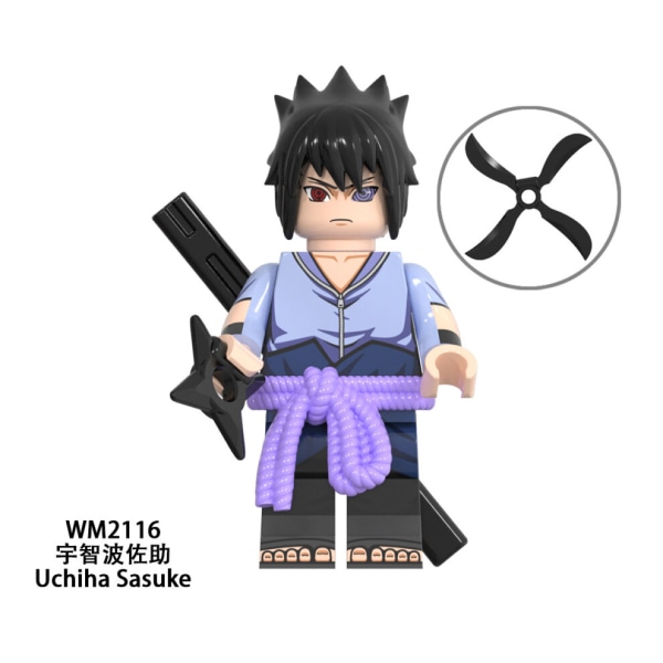 8 st/ set Naruto byggklossar Action minifigurleksaker för barn 8Pcs/set WM6109