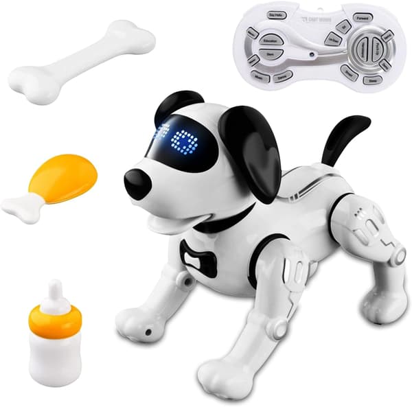 Fjernstyrt Robot Hund Leke, Smart Programmerbar Valp Leke Robot