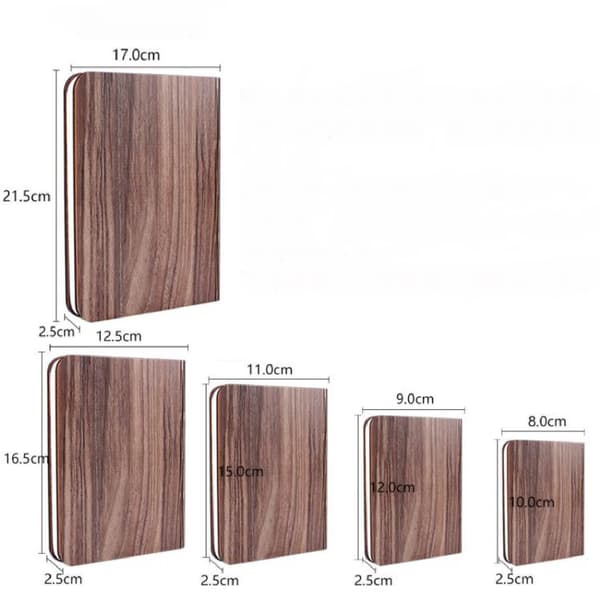 360° vikbar magnetisk boklampa USB uppladdningsbar dekoration 10 cm