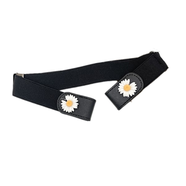 Spännlöst Elastiskt Bälte, Unisex Svart Svart M