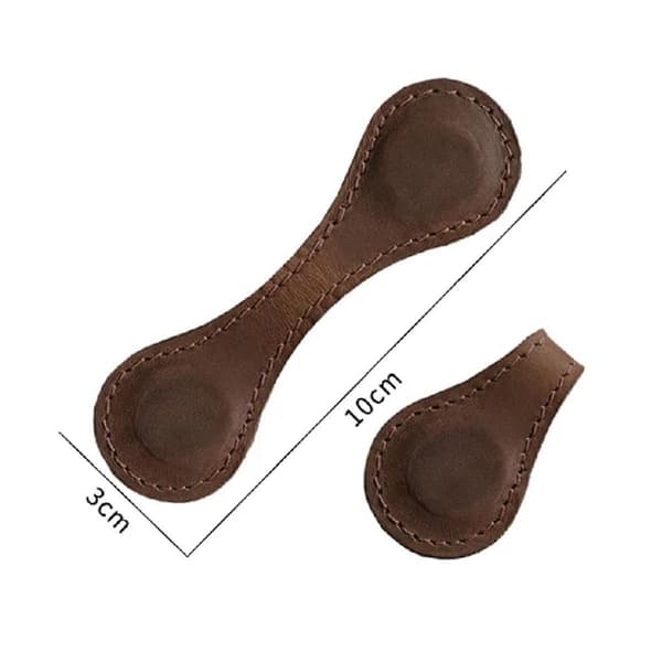 Læder Magnetisk Bogmærke, Retro Bogmærkeholder, Gave til Bogelskere, Læder Magnetisk Bogmærke (brun+kaffe)