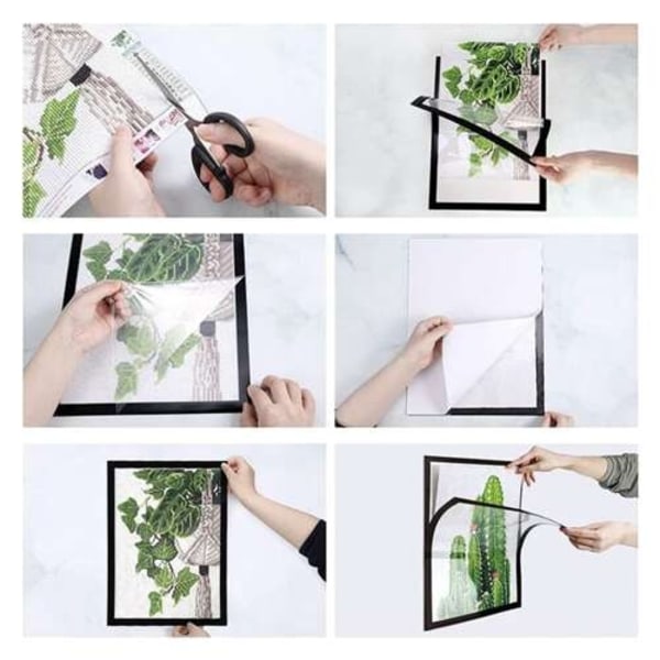 2-Pack - Ram till Diamond Painting - Fotoram med Magnet 30x40cm 400