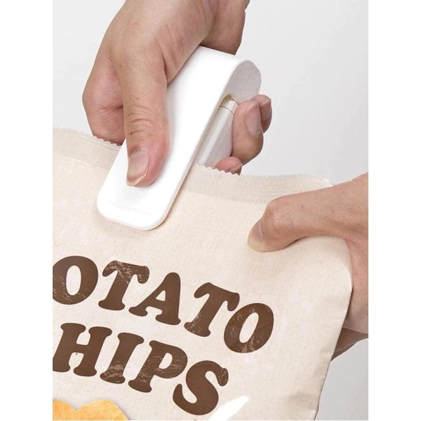 Poseforsegler til madopbevaring, snackposer... whit white one size