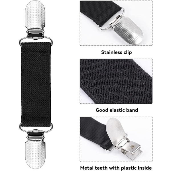 4 st klänningar sjal klämma retro tröja krage klämmor retro kofta klämma sjal klämmor handskklämmor för män och kvinnor, Bl