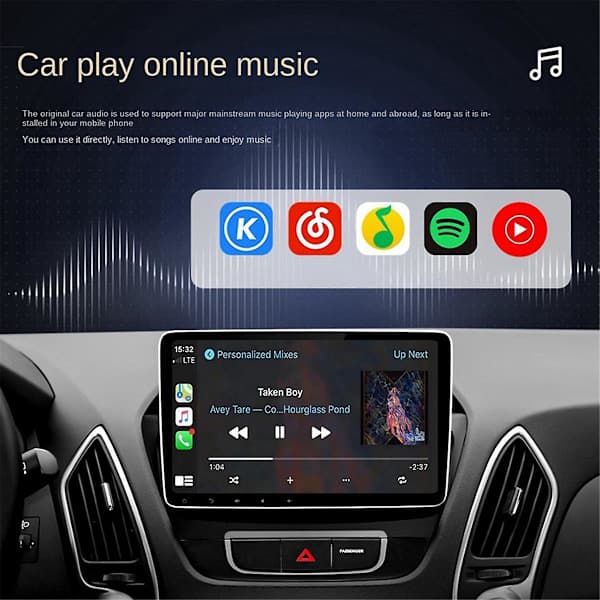 Langaton Carplay-sovitin Android Auto 2-in-1 Smart Dongle 5G WIFI Android-puhelinjärjestelmän multimediaan