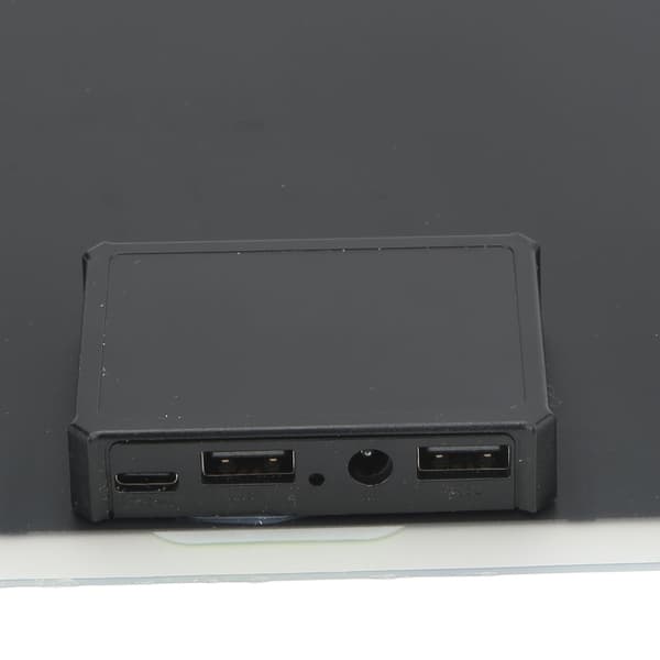 Bærbar Solcellelader 12V 20W Monokrystallinsk Dobbelt USB-udgang Batterilader til Campingvogn Bil Båd