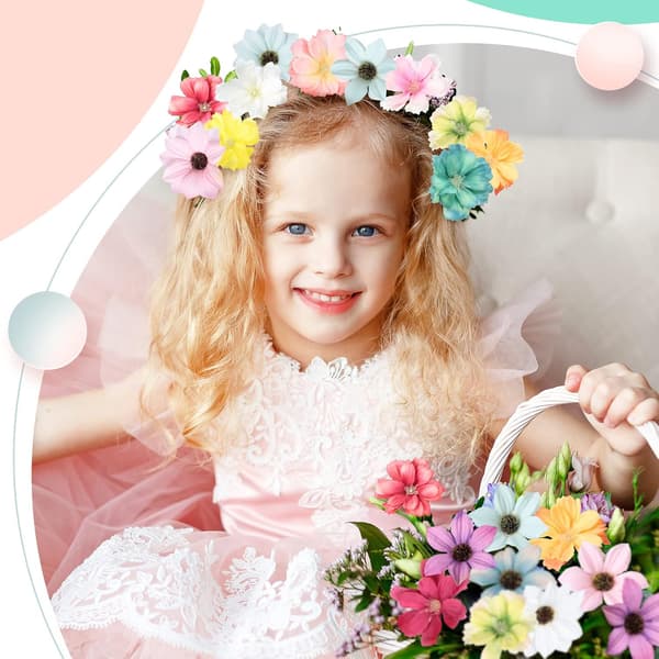 200 stykker kunstige blomsterhoveder kunstige pæoner