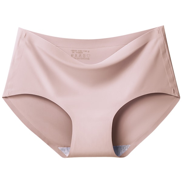 Kvinnor Mjuka Underkläder Seamless Ice Silk Fashionabla trosor Light Coffee,XL