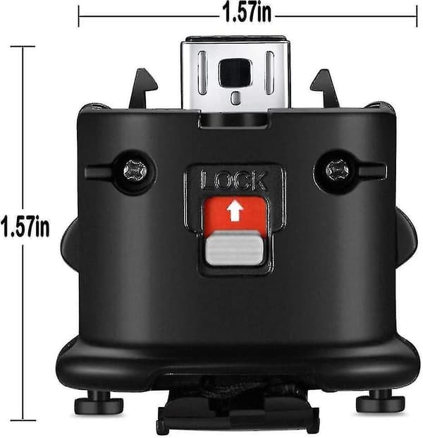 2 Motion Plus Adapter Sensor for Wii Remote Controller, Motion Plus Adaptor Accelerator Erstatning for Wii Motion Plus Adapter Black