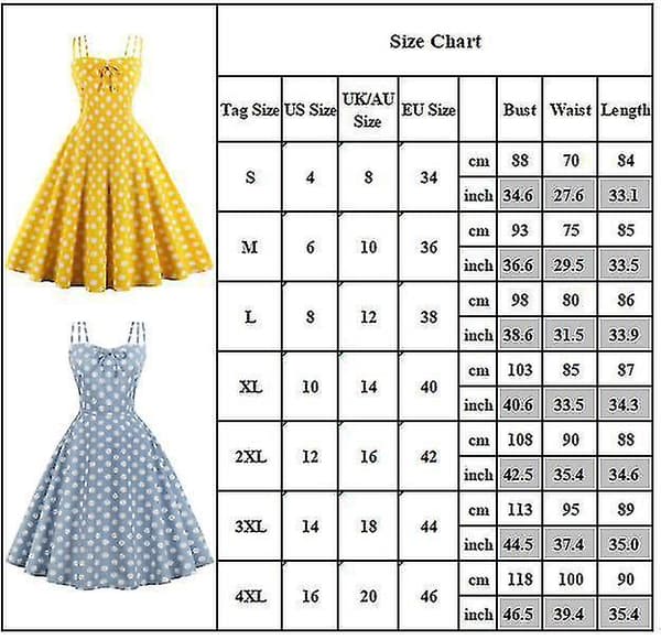 Hepburn Retro Rockabilly Ærmeløs Fest Swing Kjole Blå 4XL