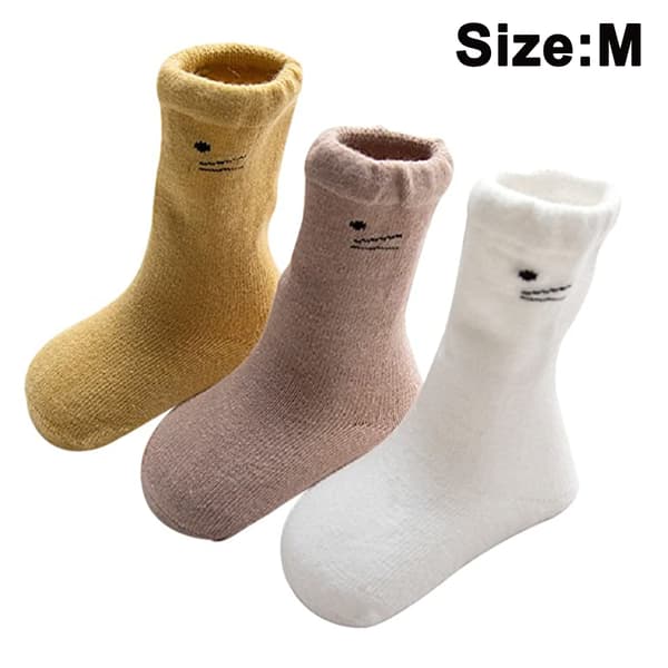 3 par baby vinterstrømper Tykke tegneserie dyr 0-36 måneder Style 1
