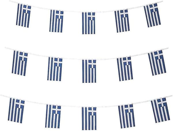 Greske flagg Små greske flagg Mini flaggvimpel bannere dekorasjoner - Hellas -