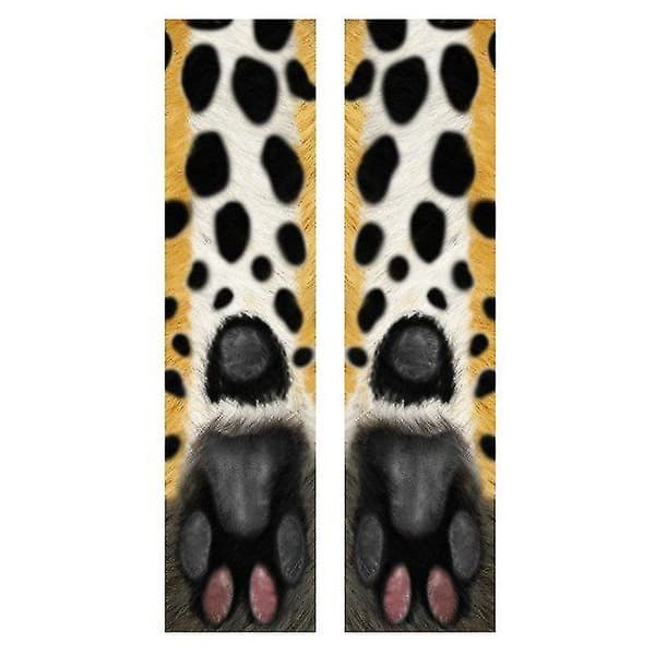 3D Fun Unisex Stretch Print Eläinpyöreät sukat Cheetah