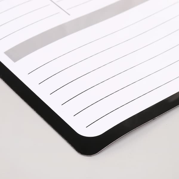 Ugeplanlægger Blød magnetisk whiteboard Køleskabsmagneter Tegning Opslagstavle Påmindelse Memo Pad Kalender