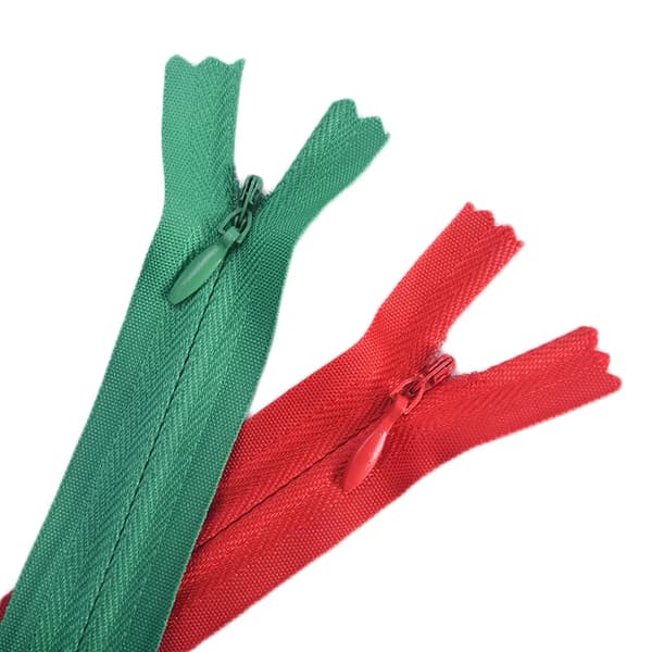 100 stk. 40 cm Flerfarvede Nylon Spirallynlåse til Syning og Håndarbejde