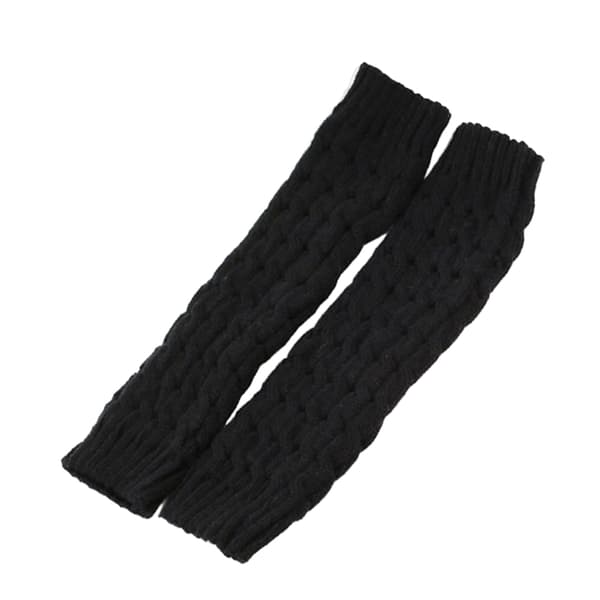 1/2/3/5 Varme og stilfulde strikkede benvarmere til cosplay og sort 42cm black 42cm 5Set
