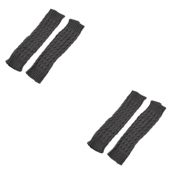 1/2/3/5 Varme og stilfulde strikkede benvarmere til cosplay og mørkegrå 42cm dark grey 42cm 2Set
