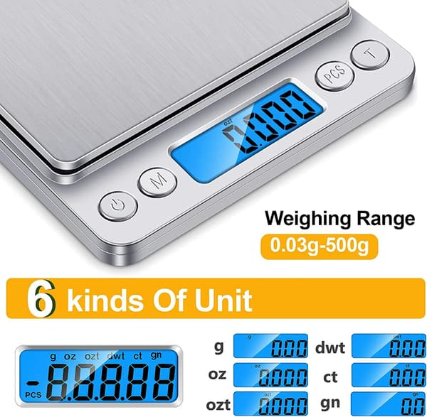 Digitaalinen tasovaaka 0,1g/3000g