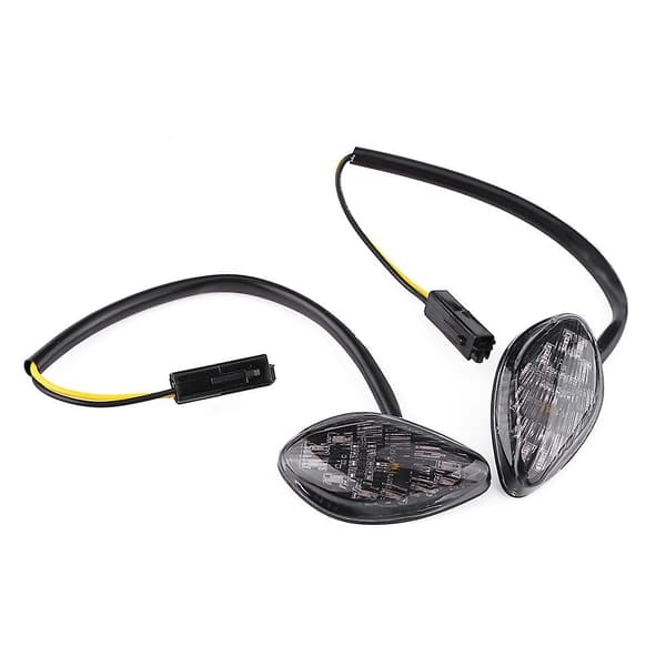 1 par motorcykel indbyggede LED blinklys lys ravgul til Honda Grom 2014-2016