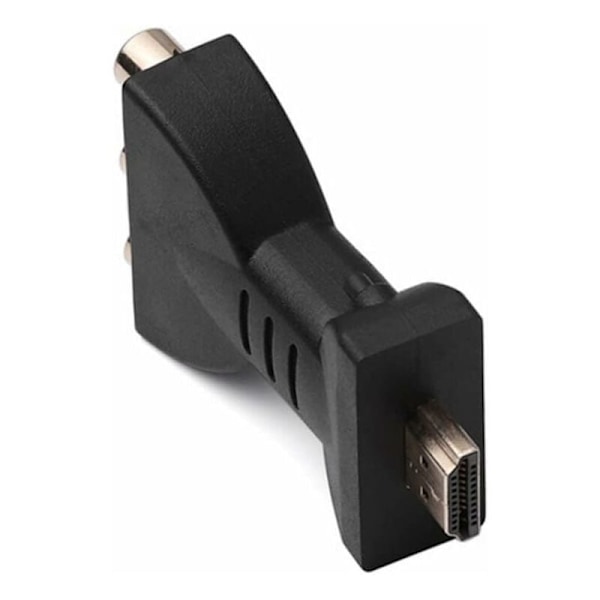 HDMI till 3rca adapter, vit röd gul adapter HDMI till AV videokabel, röd vit ljudomvandlare portabel gul