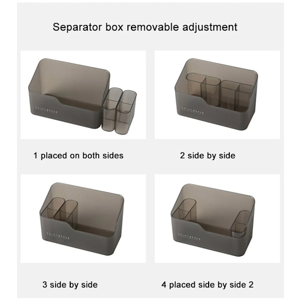 Desktop Smink förvaringsbox Diverse behållare transparen transparent without grid