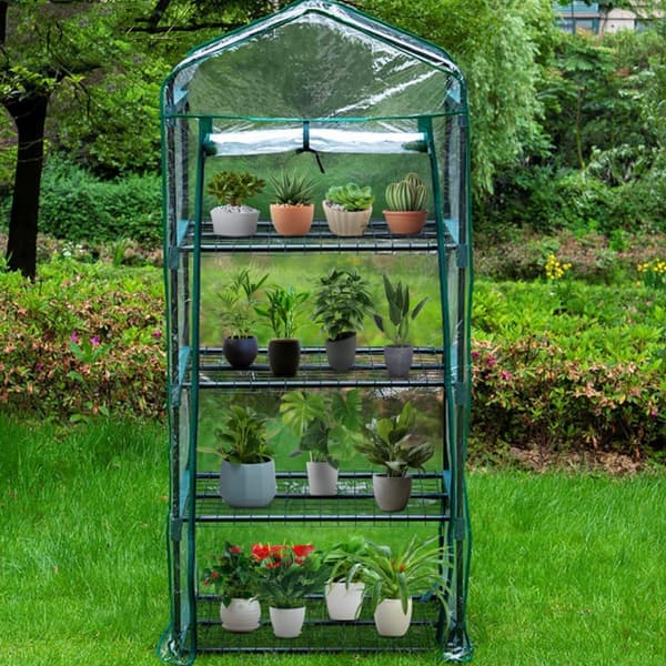 Drivhusbeskyttelse til have 4 niveauer 160x69x49cm Holdbar plantebeskyttelse Anti insektbeskyttelse