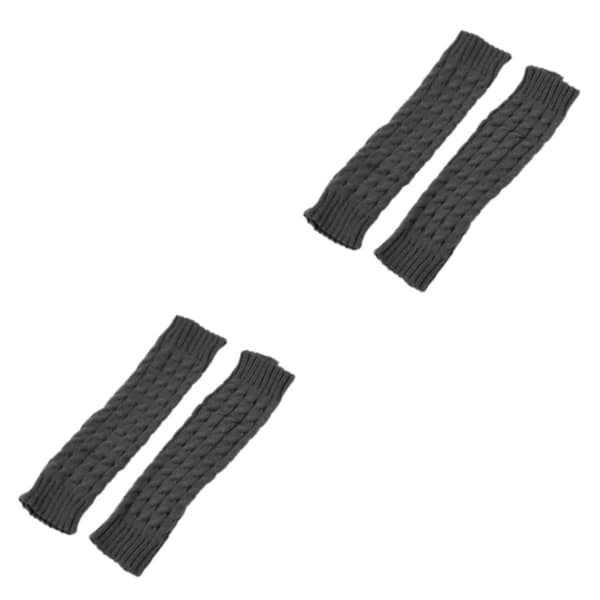 1/2/3/5 Varme og stilfulde strikkede benvarmere til cosplay og mørkegrå 42cm dark grey 42cm 2Set