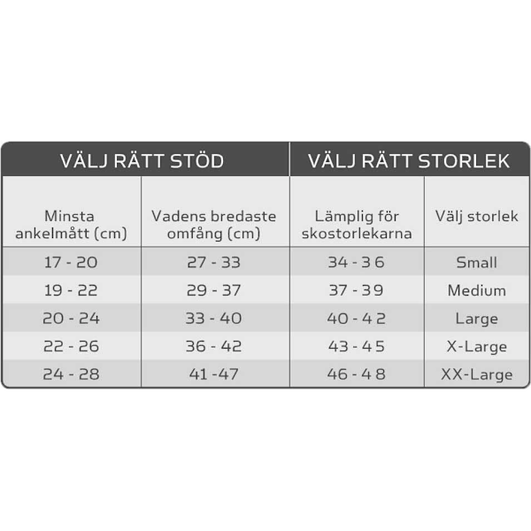 2-Pack Stödstrumpor Mild Kompression Svart Svart 40-42
