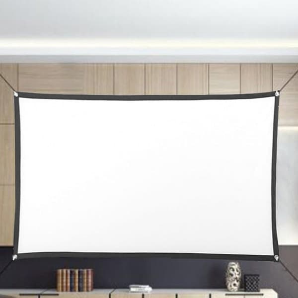Projektionsduk 120 Tum För Projektor Duk 240 x 180 cm White Vit