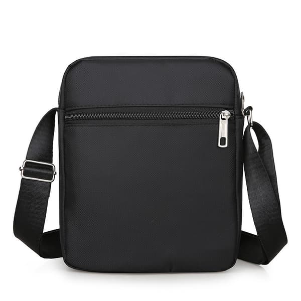 Crossbody-veske i nylon for menn fire glidelåser