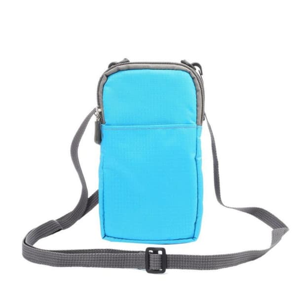 Lærfutteral for mobiltelefon, Messenger-lommebok, beskyttende mobiltelefonfutteral Blue