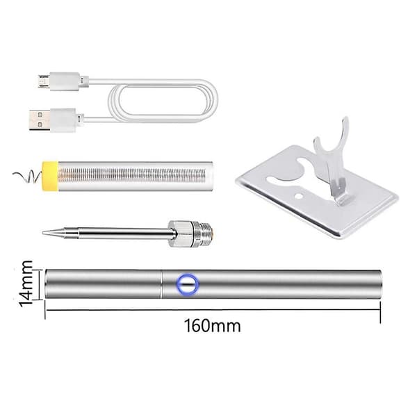 Oppladbar loddebolt Student Diy Lodding Bærbar Mini Lodding Usb Litiumbatteri Solde