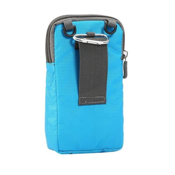 Lærfutteral for mobiltelefon, Messenger-lommebok, beskyttende mobiltelefonfutteral Blue