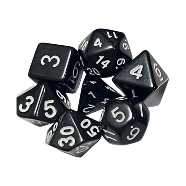 7 stk DND-polyedriske terninger RPG-terninger for dungeons-and-dragons, Pathfinder-MTG, D&D-rollespill, sett Yellow