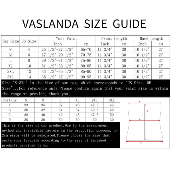 Naisten vyötäröharjoitusvyö, vatsanhallintavyö, hikivyön harjoitus, ohut vatsanauha painonpudotukseen (M)