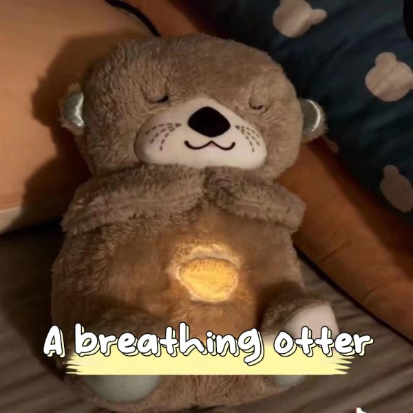 Baby Soothe 'N Snuggle Otter Breathe Otter Plyslegetøj Blue