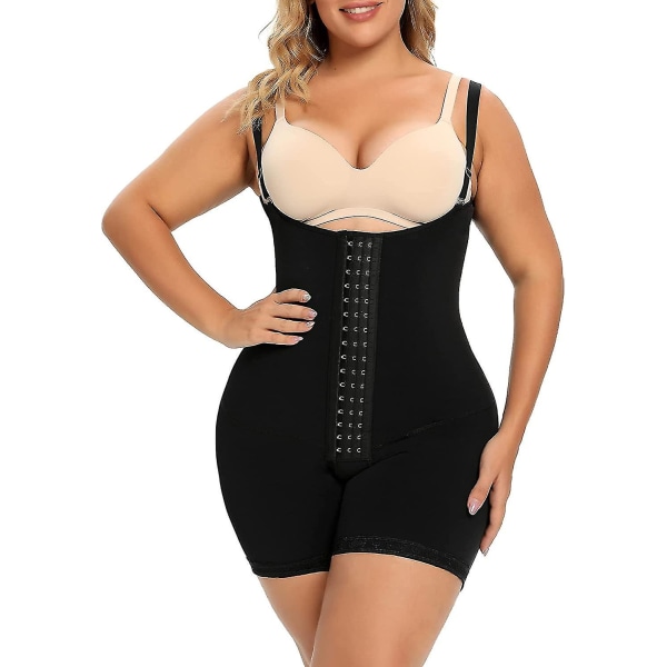 Lequeen Justerbar Kvinder Colombianske Skims Slankebånd Flad alder Shapewear Skede Korset Taljetræner Body Shaper Binders 6205 M