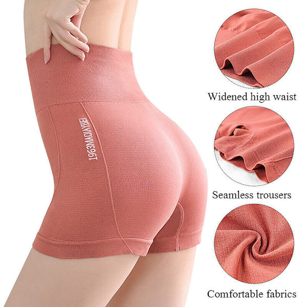 3X Womens High Waist Cykelshorts Löpleggings Gym Dam Sport Yoga Byxor S-M