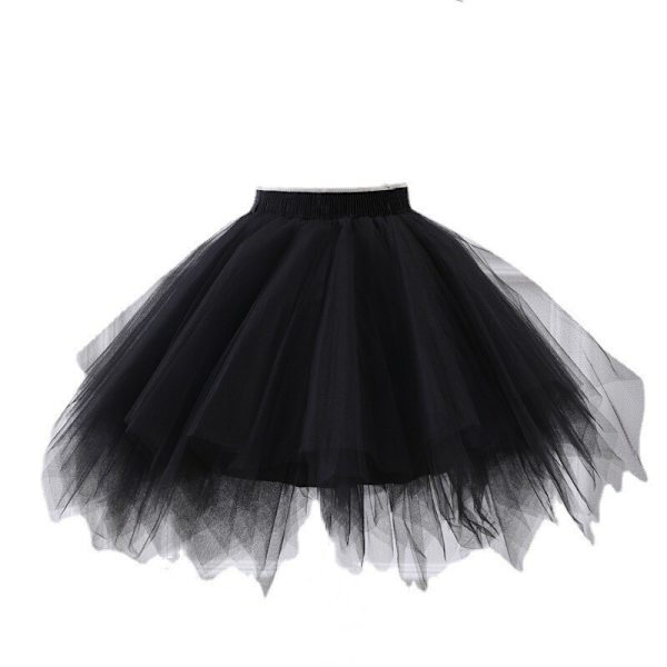 Dam Tutu Party Dans Tyllkjol Kort  BACK L BLACK
