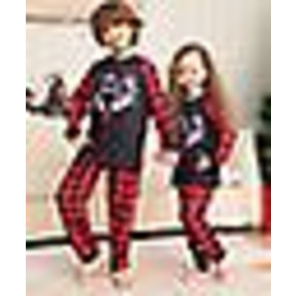 Familj Matchande Vuxna Barn Jul Pyjamas Xmas Nattkläder Pyjamas Pjs Set kid4-5y