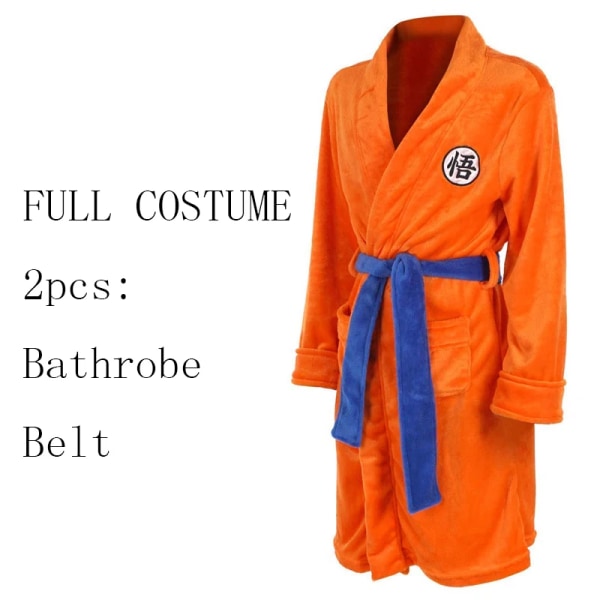 Cosplay-kylpytakki Pyjama Talvi pitää lämpimänä Pehmeä aamutakki Y orange extra large