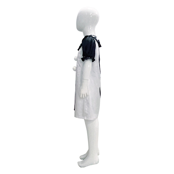 Litotail Killer Terrifier Clown Jumpsuit Svart Vit Dräkt Bodysuit Fest Halloween Outfit Kläder C C 130cm