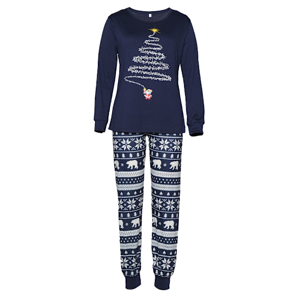 Julepysjamas for familien, matchende familie jule PJ sett Blue Child 6T