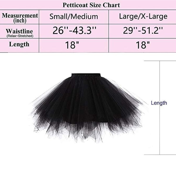 Dam Tutu Party Dans Tyllkjol Kort  BACK RED L BLACK RED