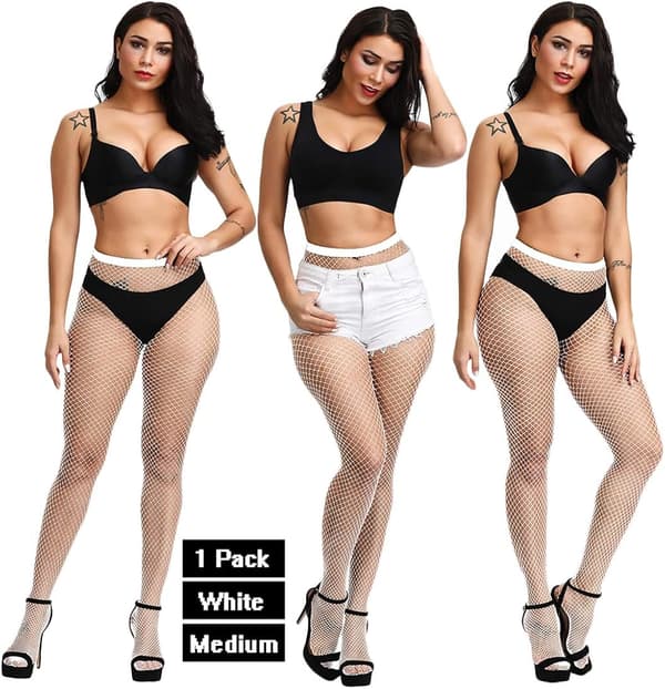 6-pack Strumpbyxor med hög midja Nätstrumpor Lårhöga strumpor / STYLE2