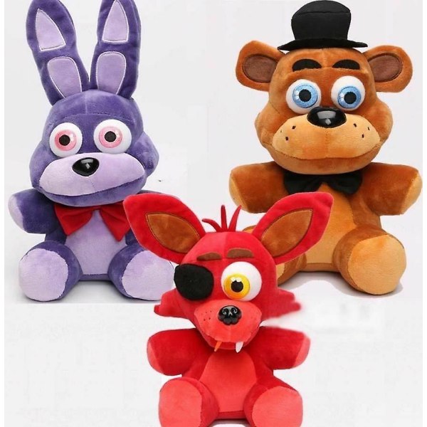 Fem nätter på Freddys Fnaf-spel Plyschleksaker Plyschdocka för barn 3pcs set