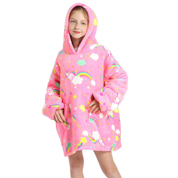 Barne-hetteteppe Oversized Ultra Plush Fleece-teppe Vinter 1