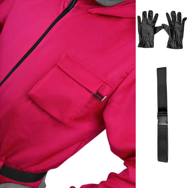 Squid Game Costume - Cosplay Suit Red Red M