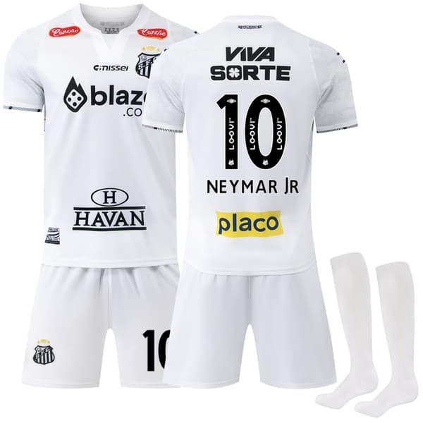 2425 Santos hjemmefotballdrakt Neymar drakt S(165-170cm)