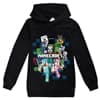 Cool Minecraft Trøje Hættetrøje Sweatshirt med lange ærmer Pullover Toppe sort 140 cm sort black 140 cm